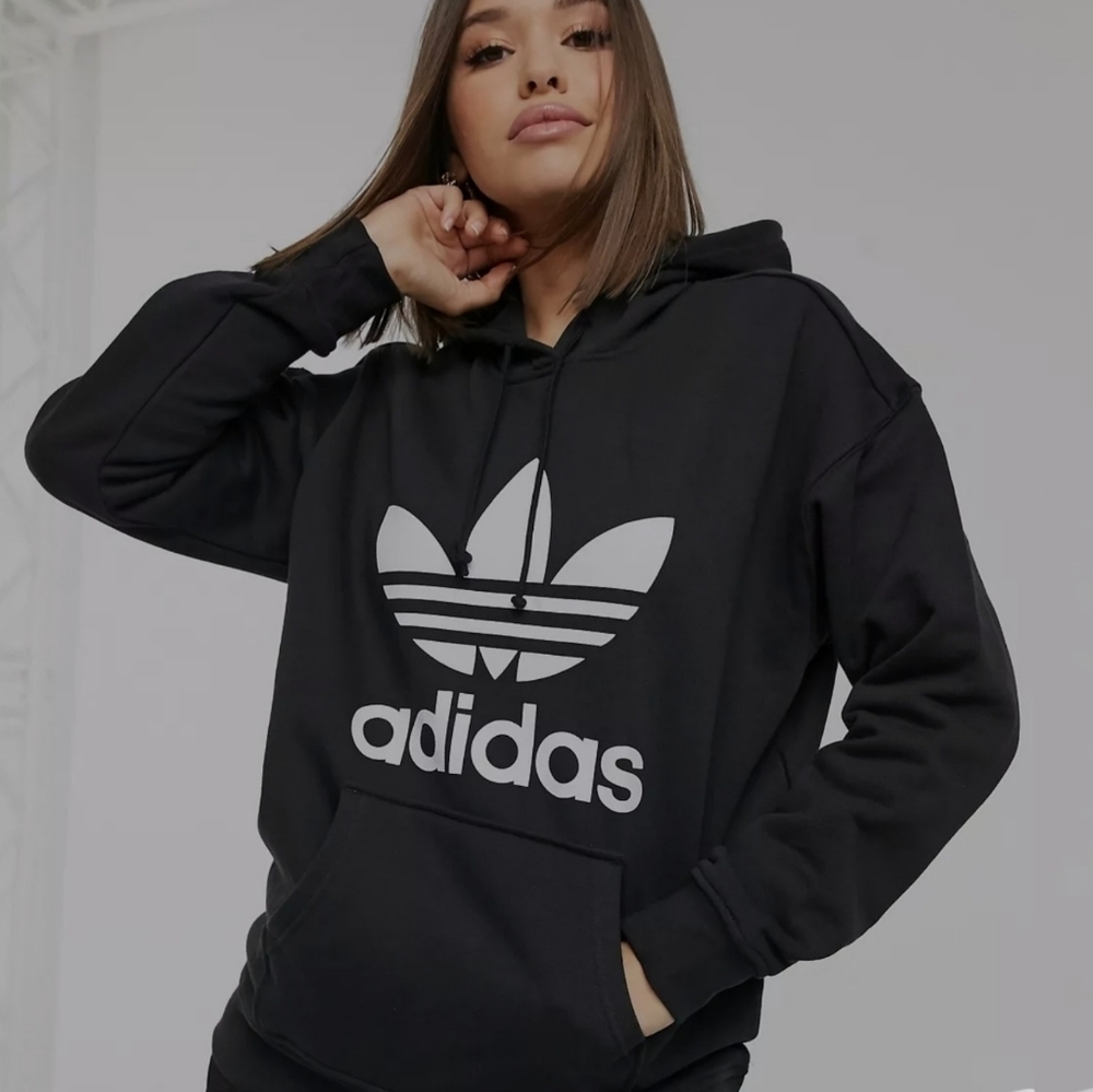 Adidas Adicolor Classics Trefoil Unisex Hoodeed Sweater Size Small